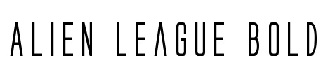 Alien League Bold Font Image