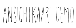 Ansichtkaart DEMO Font Image