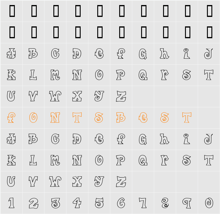 CK Freestyle Character Map