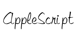 AppleScript Font Image