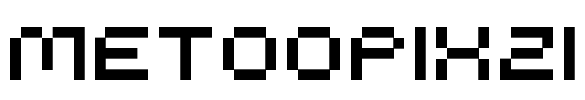 MeTooPixzi Font Image