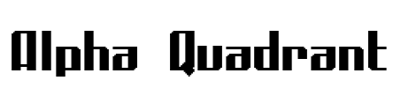 Alpha Quadrant Font Image