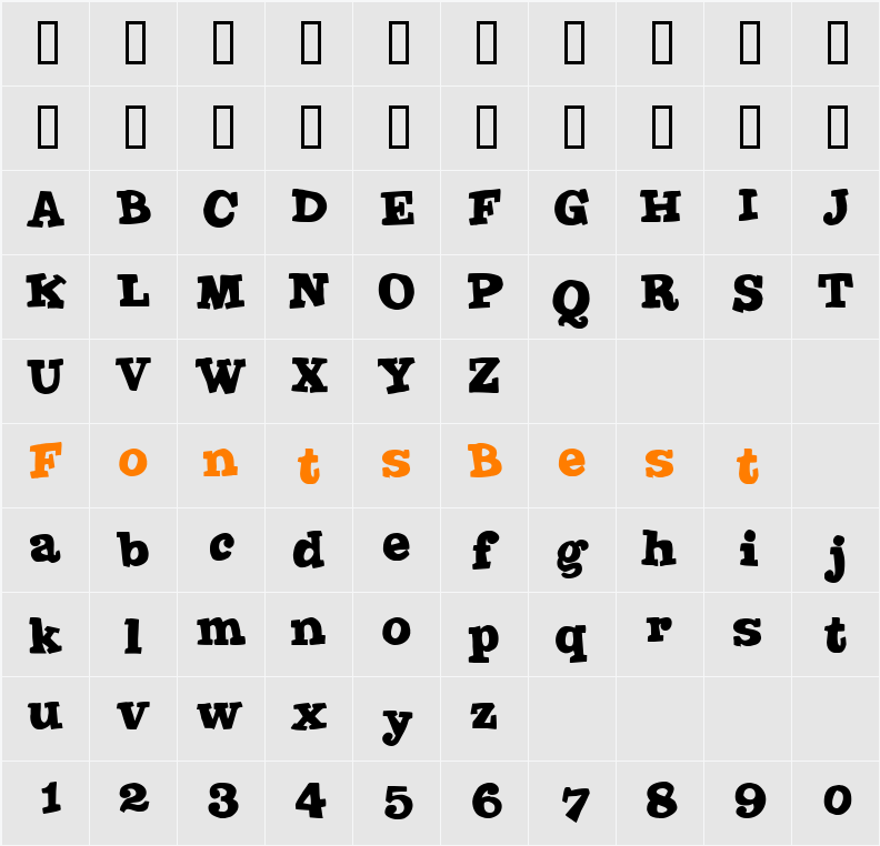 Joint by PizzaDude Character Map