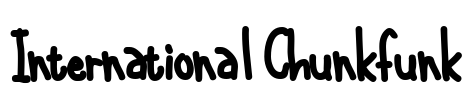 International Chunkfunk Font Image