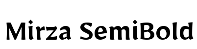 Mirza SemiBold Font Image