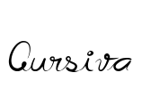 Cursiva Font Image