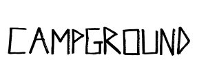 Campground Font Image