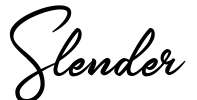 Slender Font Image