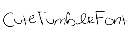 CuteTumblrFont