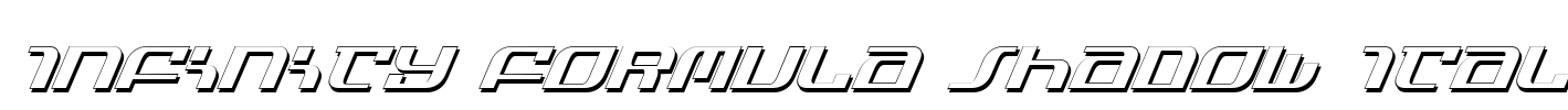 Infinity Formula Shadow Ital Font Image