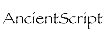 AncientScript Font Image