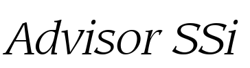 Advisor SSi Font Image