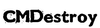 CMDestroy Font Image