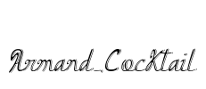 Armand_Cocktail Font Image