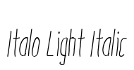 Italo Light Italic