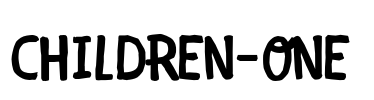 CHILDREN-ONE  Font Image