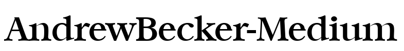 AndrewBecker-Medium Font Image