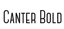 Canter Bold Font Image