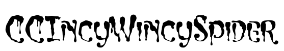 CCIncyWincySpider Font Image