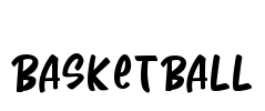 Basketball Font Image