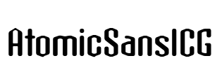 AtomicSansICG Font Image