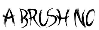 A Brush No Font Image