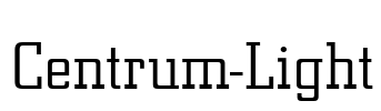 Centrum-Light Font Image