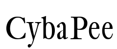 CybaPee Font Image