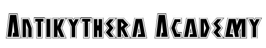 Antikythera Academy Font Image