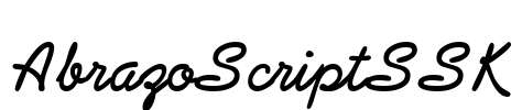 AbrazoScriptSSK Font Image