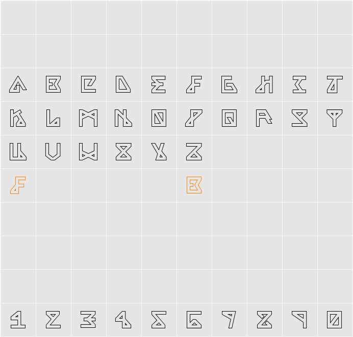 Alpha Character Map