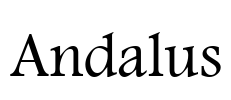 Andalus Font Image