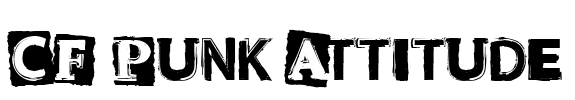 CF Punk Attitude Font Image