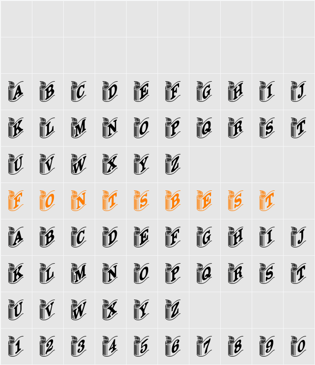 ARIDI80 Character Map