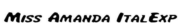 Miss Amanda ItalExp Font Image