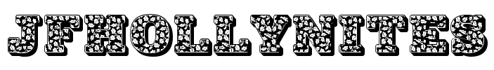 JFHollyNites Font Image