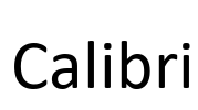 Calibri Font Image