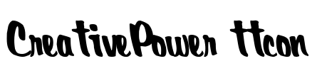 CreativePower ttcon Font Image