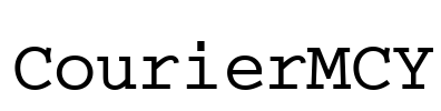 CourierMCY Font Image