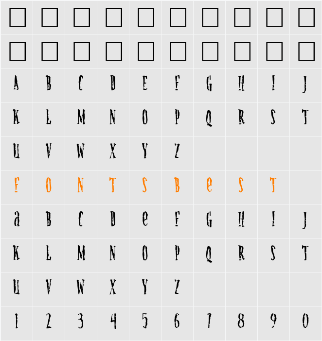 Creature Character Map