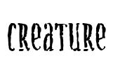 Creature Font Image