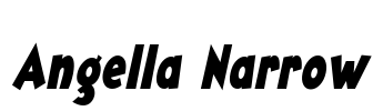 Angella Narrow Font Image