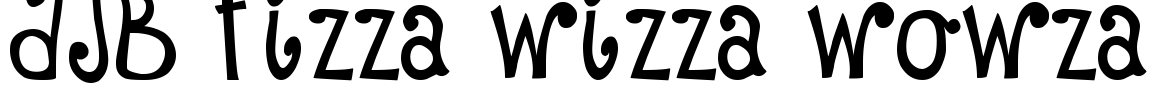 DJB Fizza Wizza Wowza Font Image