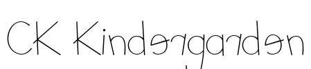 CK Kindergarden Font Image