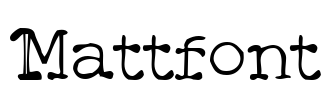 Mattfont Font Image