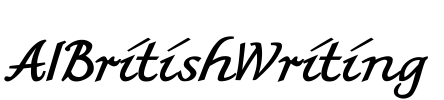 AIBritishWriting Font Image