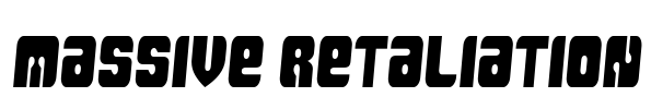 Massive Retaliation Font Image