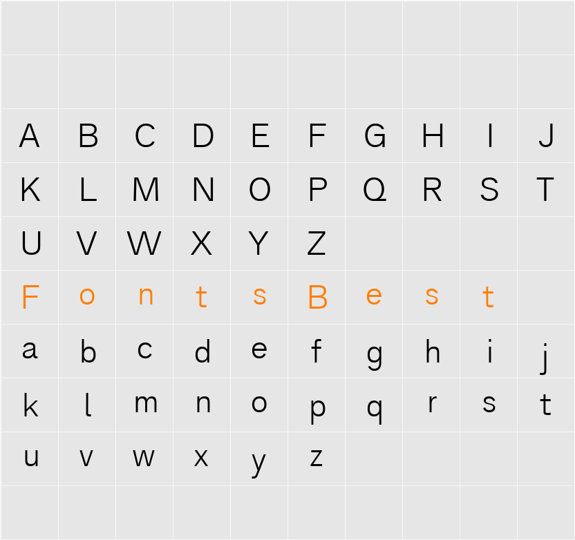 Analogue Reduced Character Map