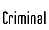 Criminal Font Image