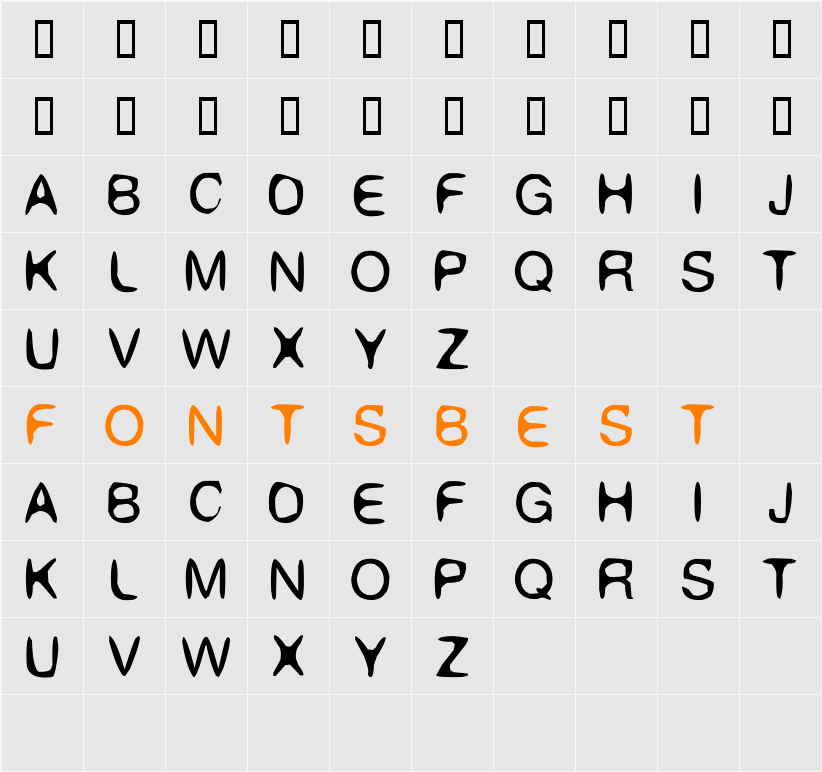 Fifty Character Map